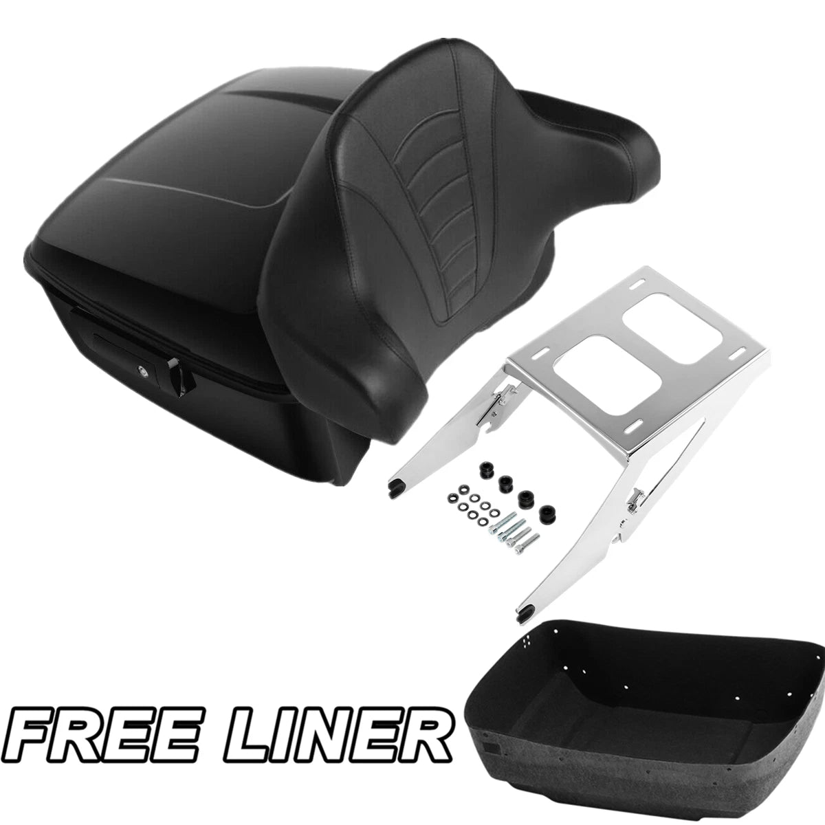 Trunk Backrest Pad Mount Rack for Harley Sport Glide (2018–2025)