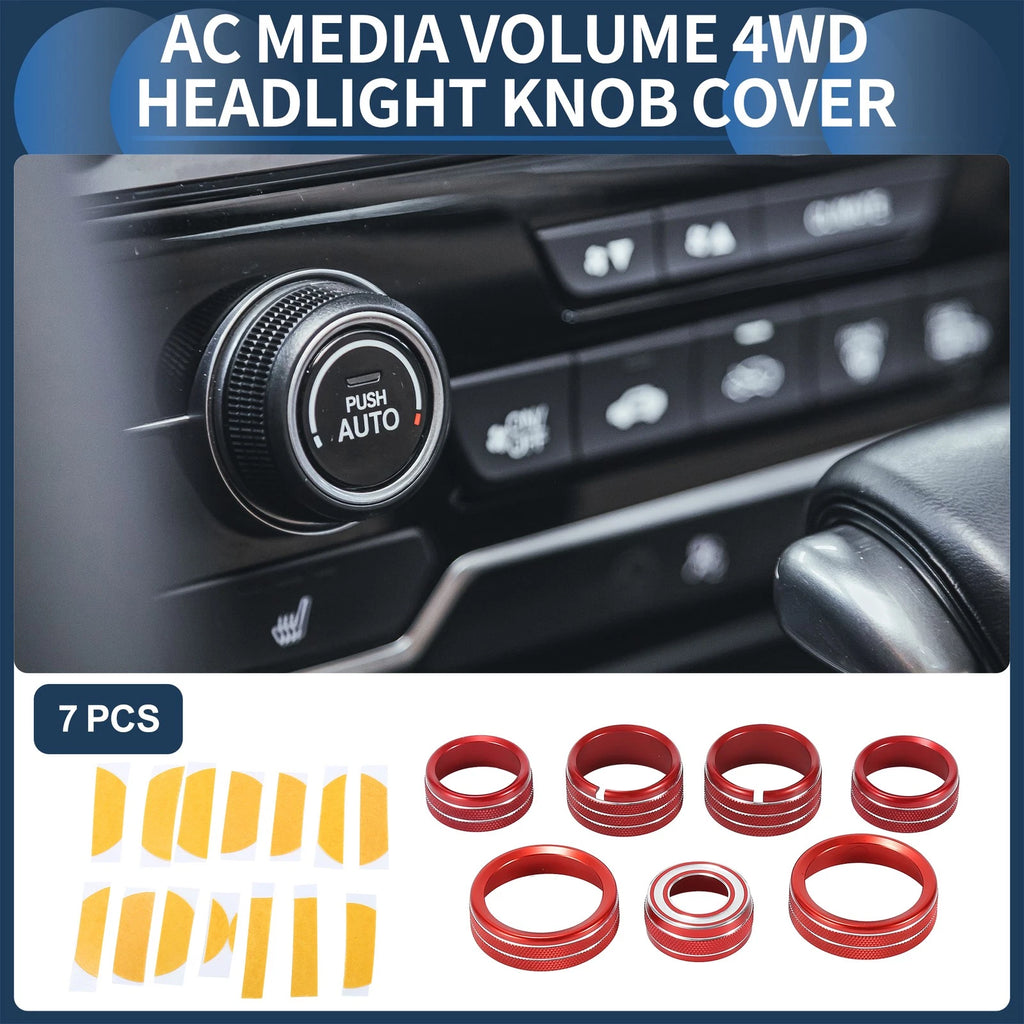 AC Media 4WD Headlight Switch Knob Cover Ring for GMC Canyon (2015–2022)