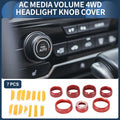 AC Media 4WD Headlight Switch Knob Cover Ring for GMC Canyon (2015–2022)