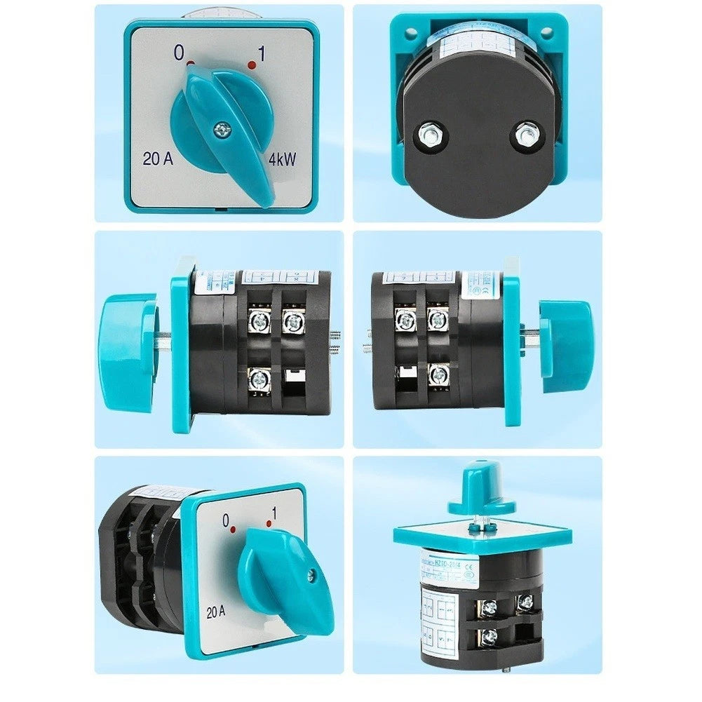 2P 20A AC3 Rotary Changeover Switch HZ5D-20/4 for Various Applications