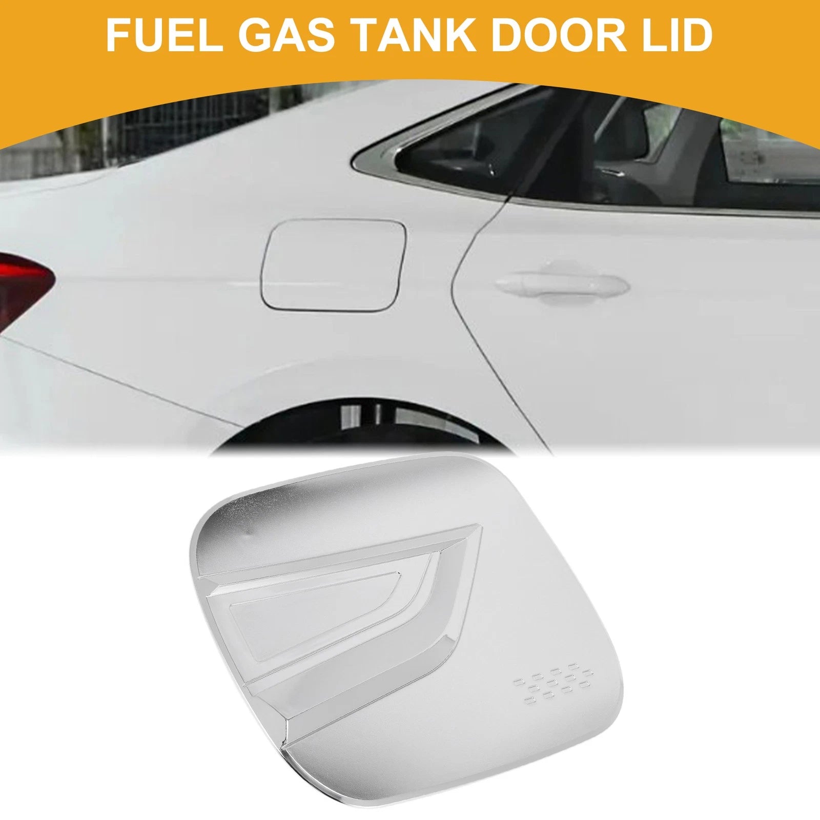 Fuel Tank Door Cap Replacement for Lexus NX (2022–2025) Chrome Silver Tone