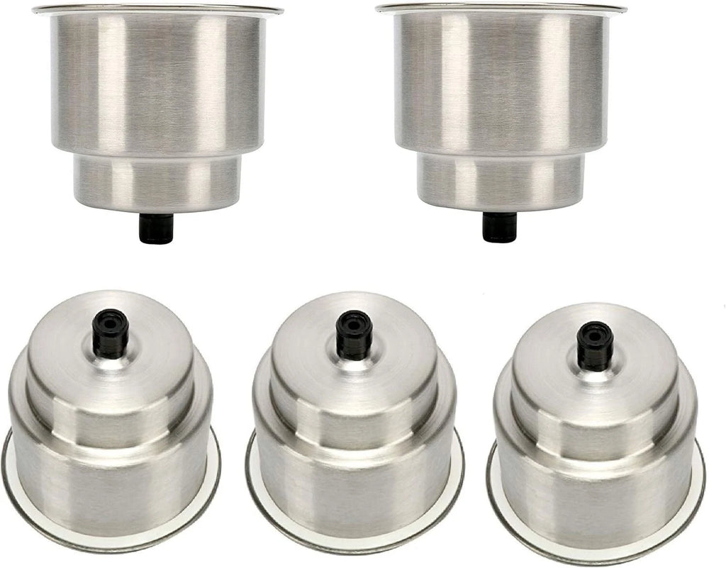 5 Pack Stainless Steel Cup Drink Holder for Marine Boat RV Camper