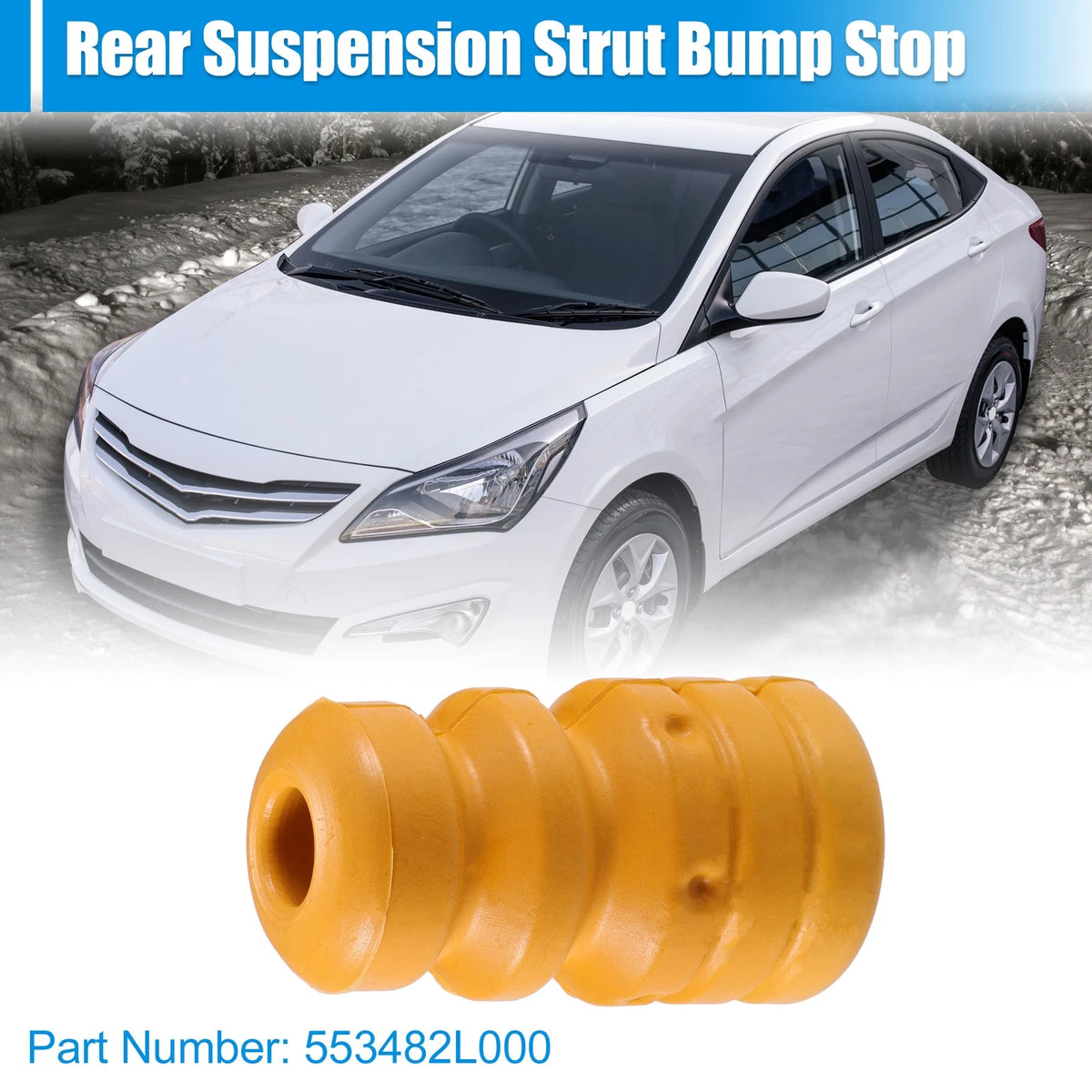 Rear Suspension Bump Stop 1.97 Inch Replacement for Hyundai Elantra (2000–2022)