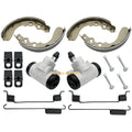 Front Brake Wheel Cylinder Shoes Springs Pins for Suzuki QuadRunner 250 (1987–2002)