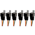 6X 12V 40A Relay with Socket and Wire for Car Truck Engine Applications