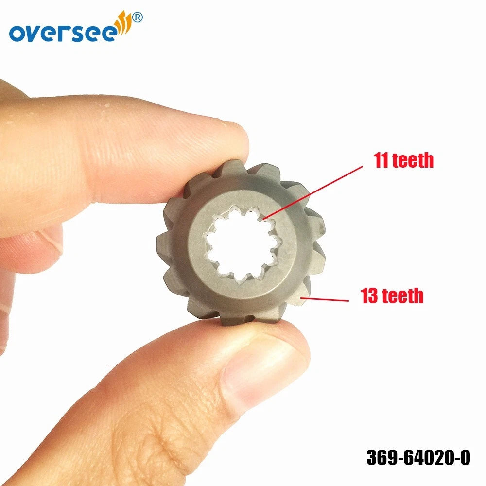 Pinion Bevel Gear for Tohatsu Nissan 2-6 HP Outboard (11T 369-64020-0)