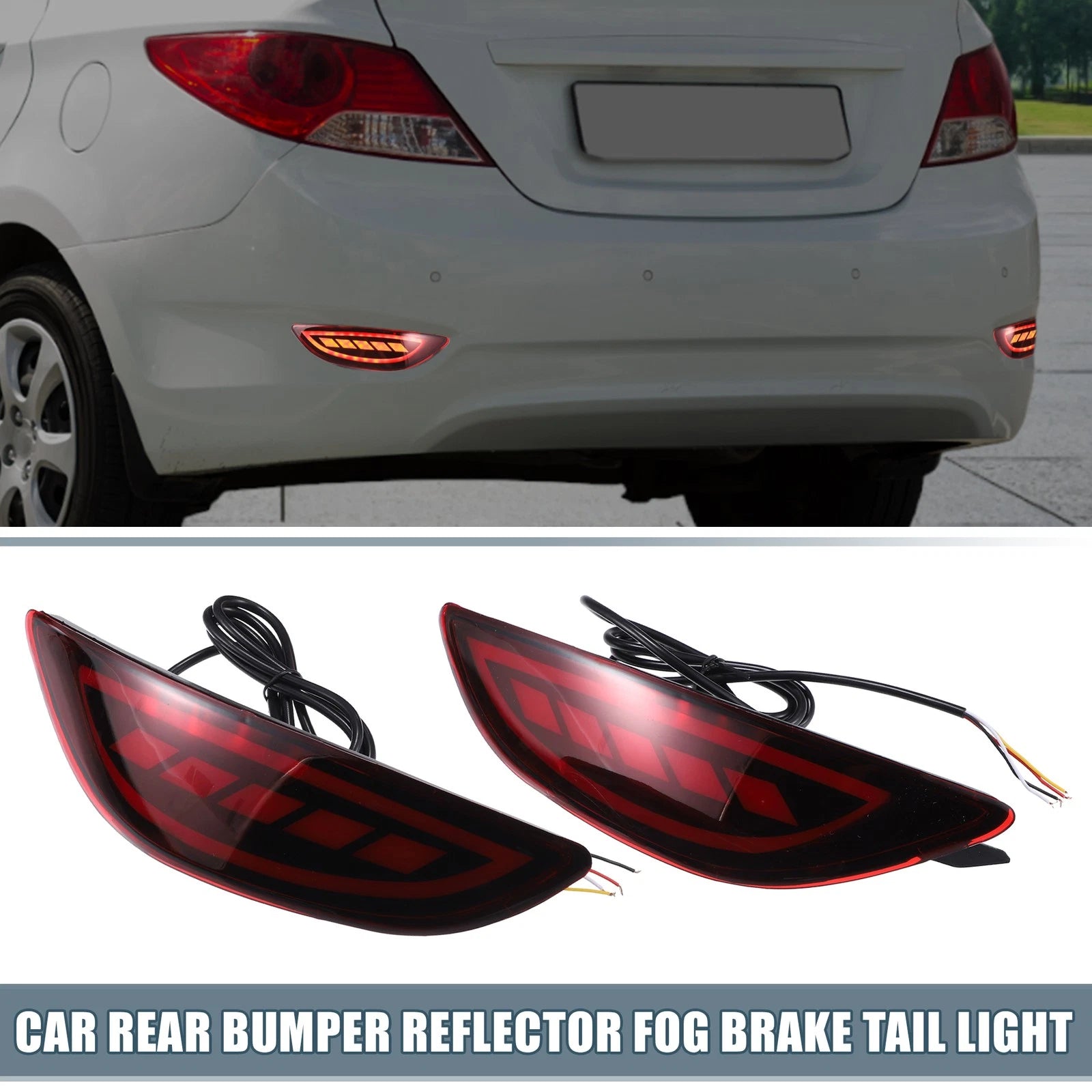 LED Tail Light Reflector Rear for Hyundai Accent (2012–2017)