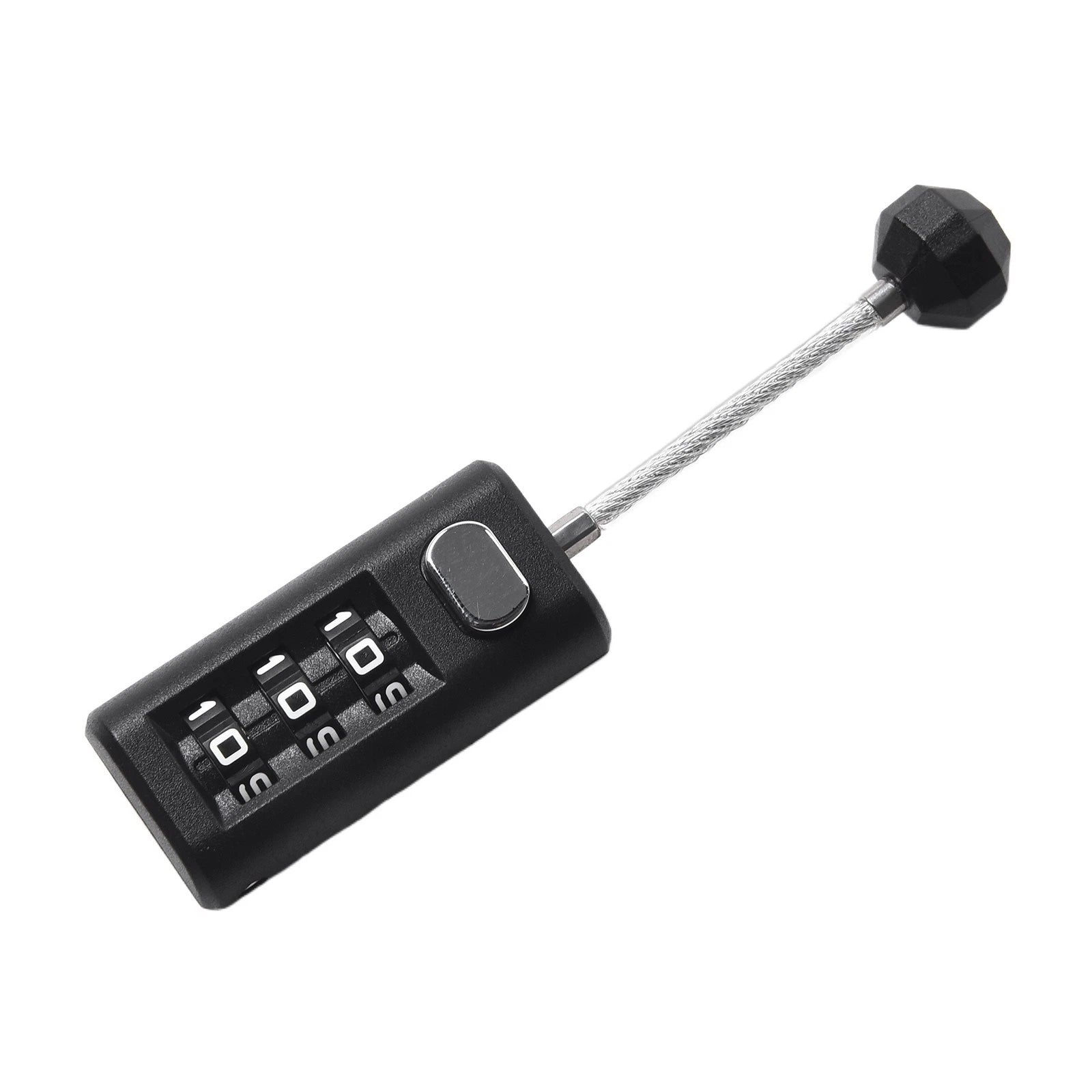 3-Digit Resettable ABS Padlock for Backpack Zippers