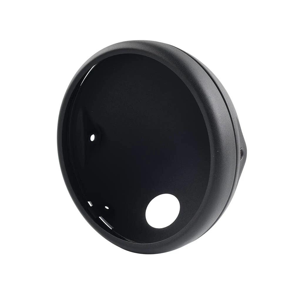 7" Round Headlight Headlamp Housing Cover for Motorcycle (Universal Fit)