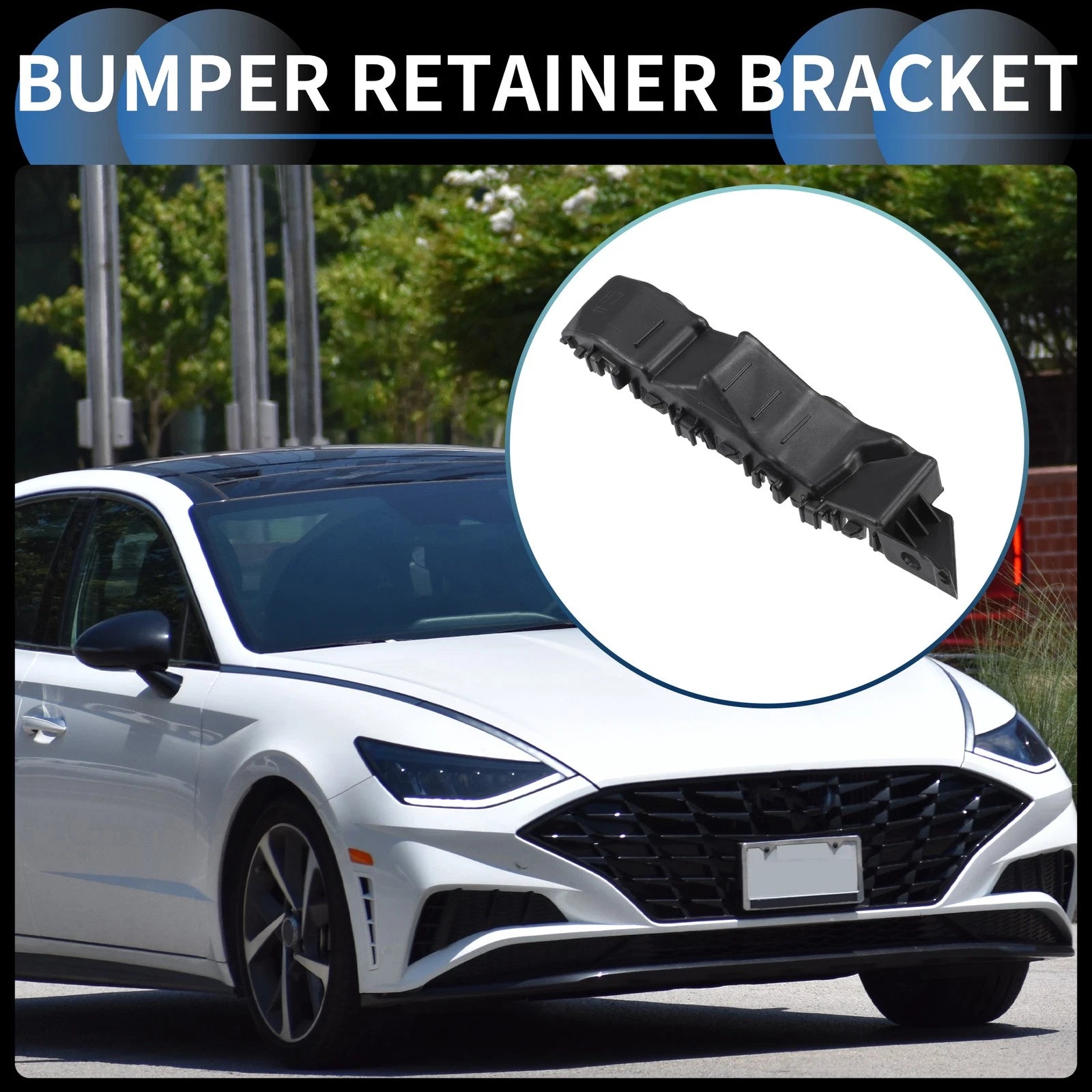 Left Front Bumper Retainer Bracket Replacement for Hyundai Elantra (2021–2023)