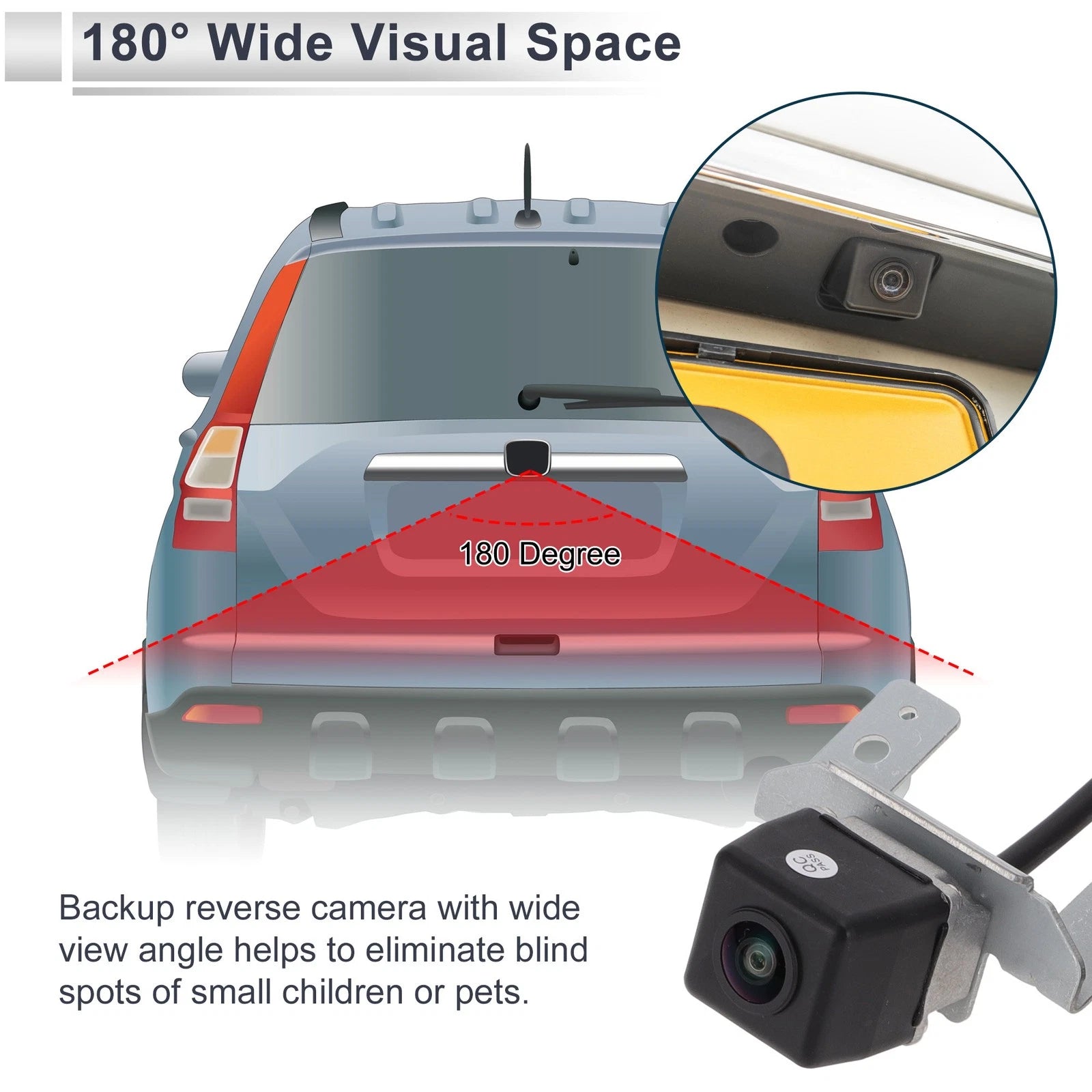 Rear View Camera Backup Reverse Camera 120-180 Degree for Hyundai Sonata (2011–2014)