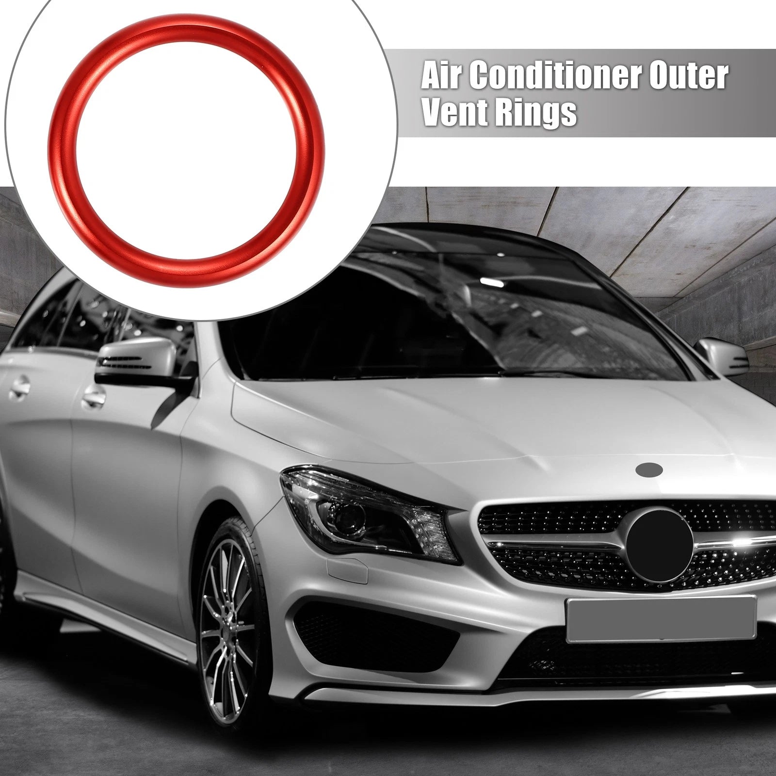 7 Pcs Air Conditioning Outer Vent Rings Covers for Mercedes Benz A-Class (2013–2020)