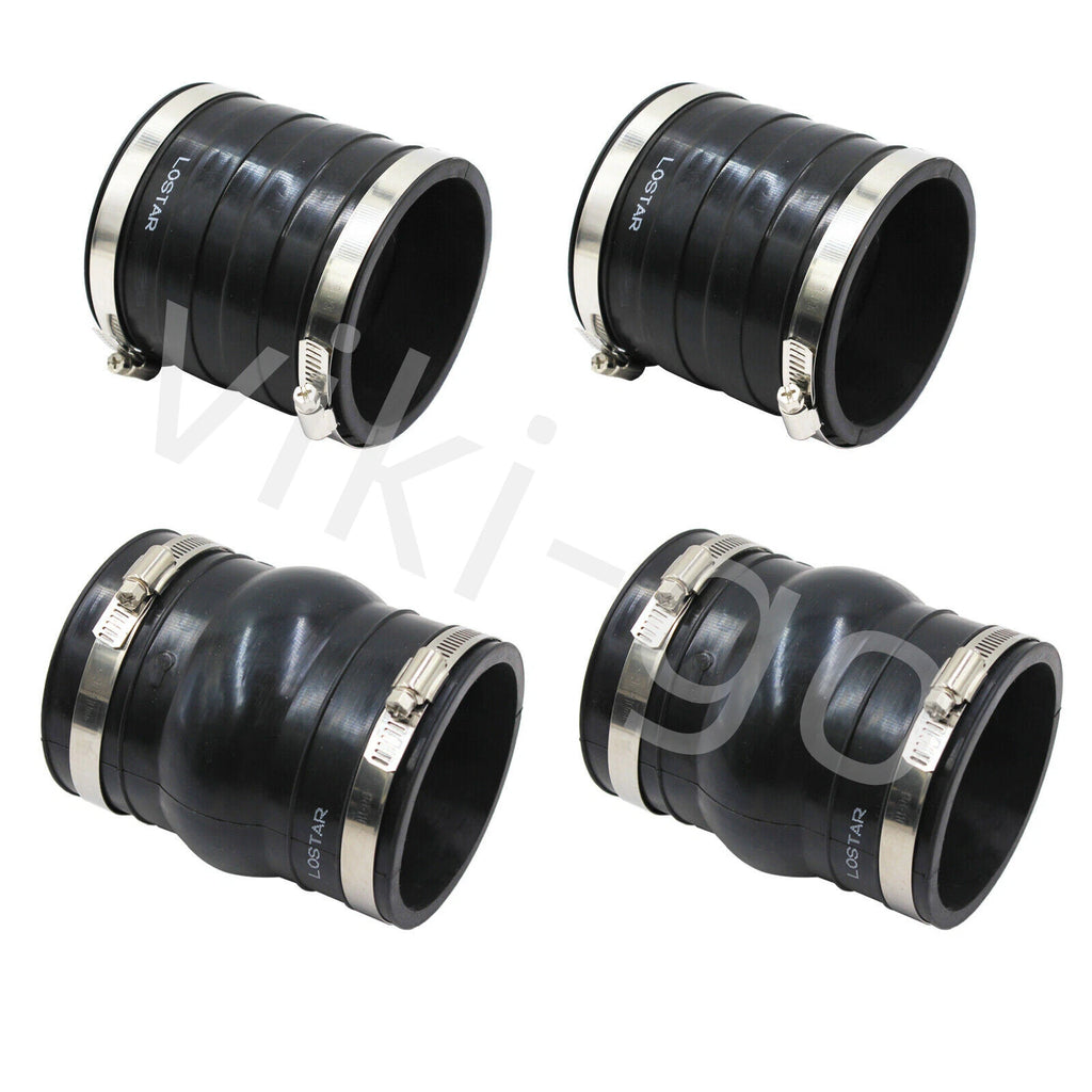 Set of 2 Upper & 2 Lower Exhaust Hose Bellows for Volvo Penta (3852696, 3863450)