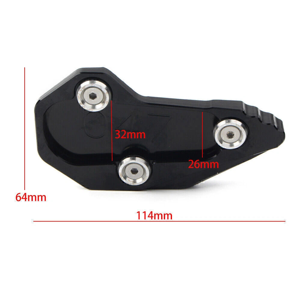 1pc Kickstand Side Stand Enlarger Plate For BMW R1200RS 1200R 2015 2016 Blue