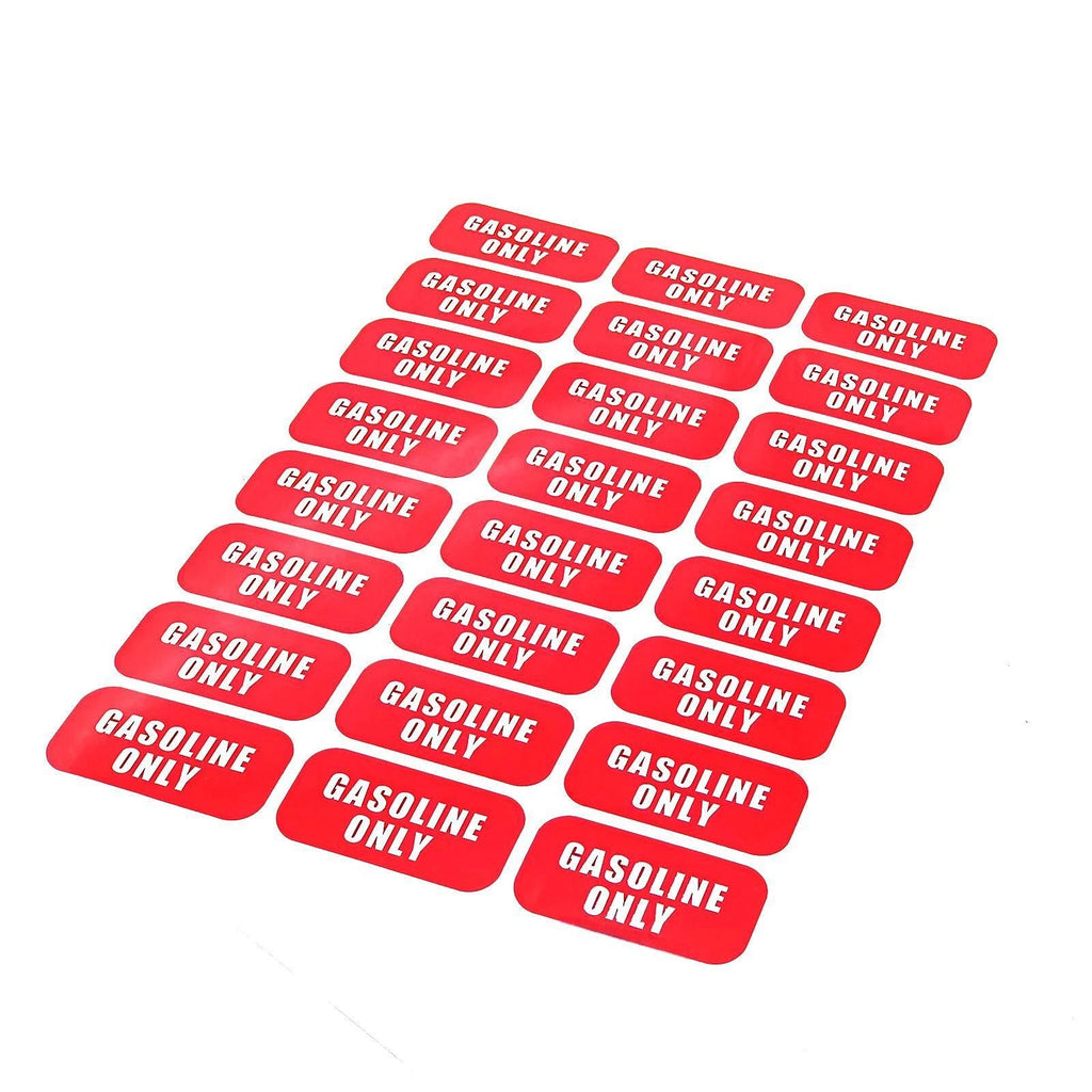24Pcs Gasoline Only Fuel Caution Warning Decal for Gas Tank
