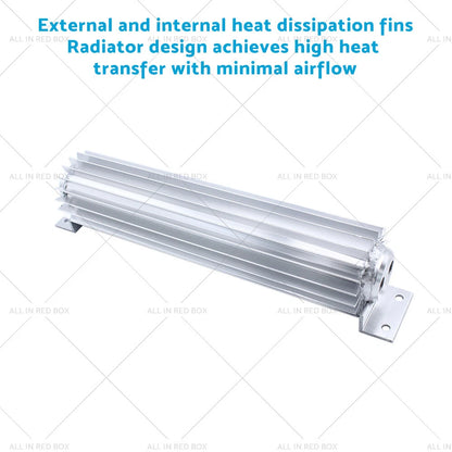 12" Aluminum Dual Pass Finned Transmission Oil Cooler Universal