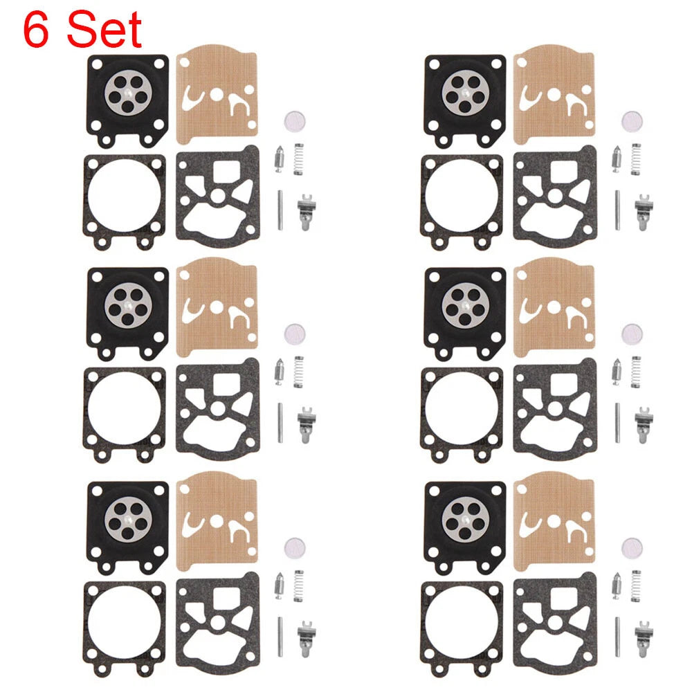 6X Carburetor Diaphragm Kit for Chainsaw 38/45/52/58 4500 5200 5800