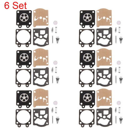6X Carburetor Diaphragm Kit for Chainsaw 38/45/52/58 4500 5200 5800