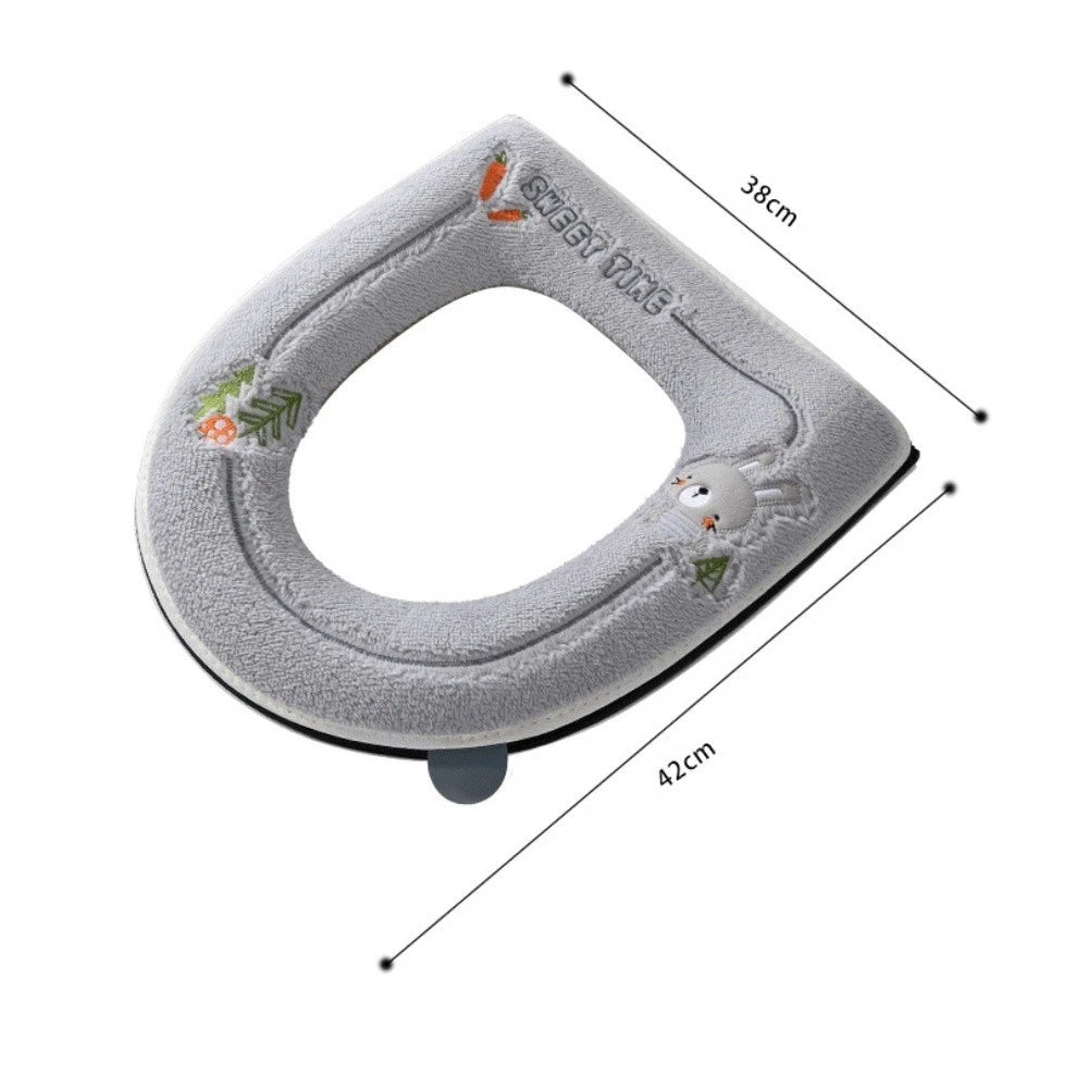 U-shaped Toilet Cover for Cold Weather Soft Plush Material