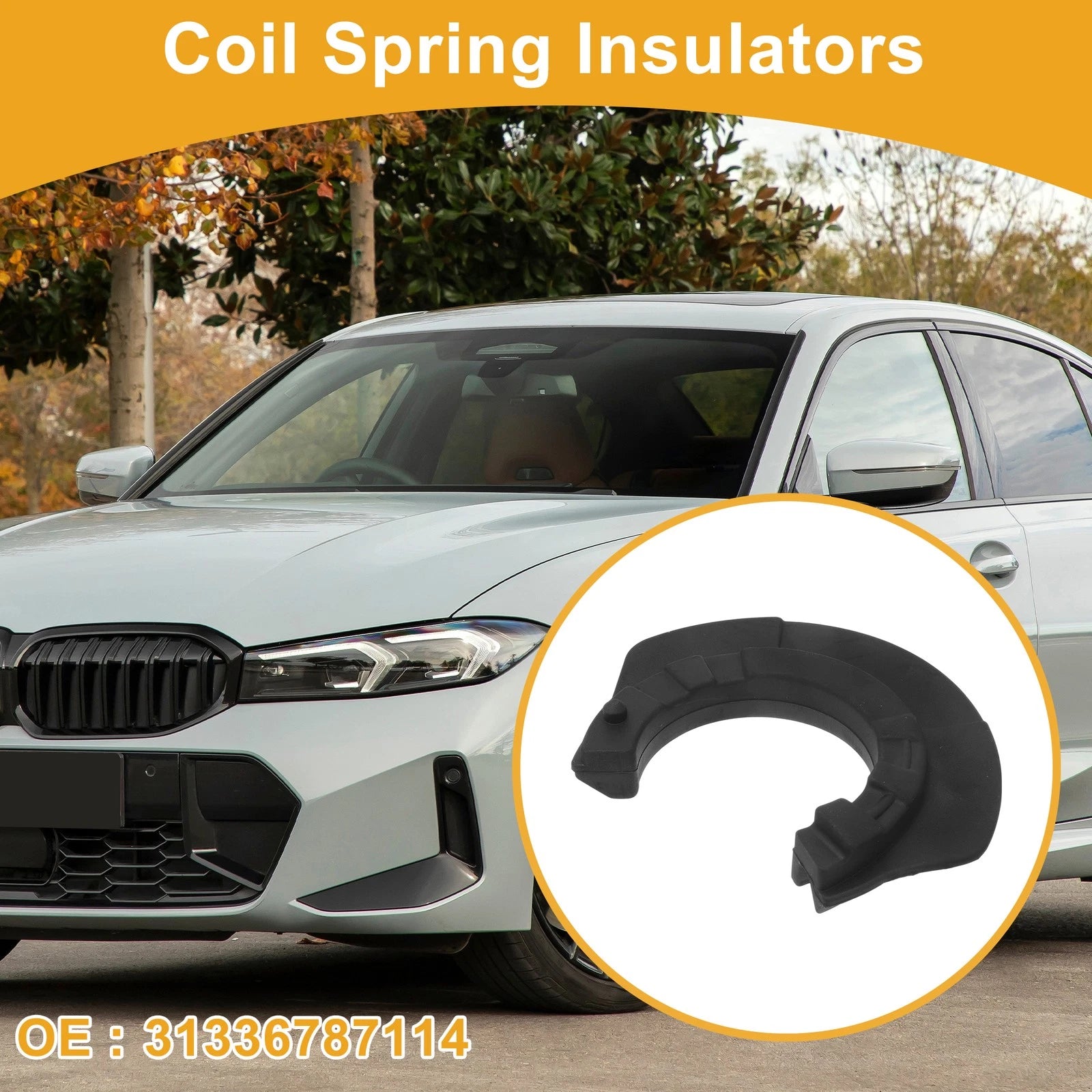 Lower Coil Spring Insulator Rubber Replacement for BMW 328i (2012–2016)