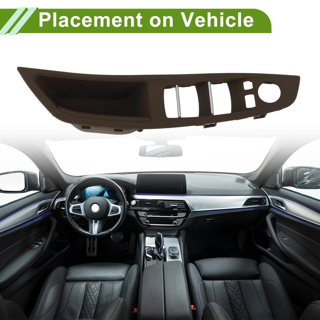 Front Left Side Window Switch Bezel Cover for BMW 5 Series (2010–2016)