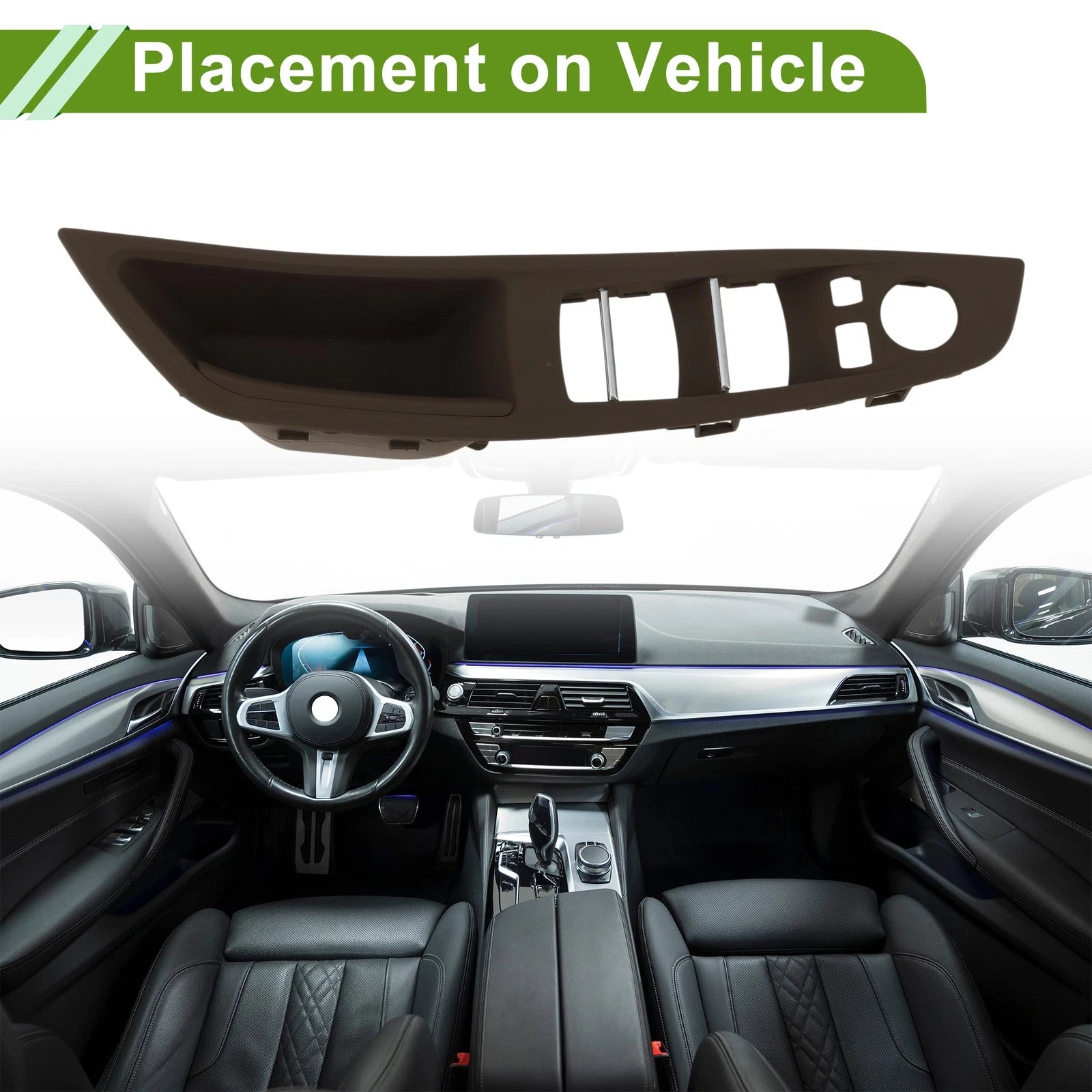 Front Left Side Window Switch Bezel Cover for BMW 5 Series (2010–2016)