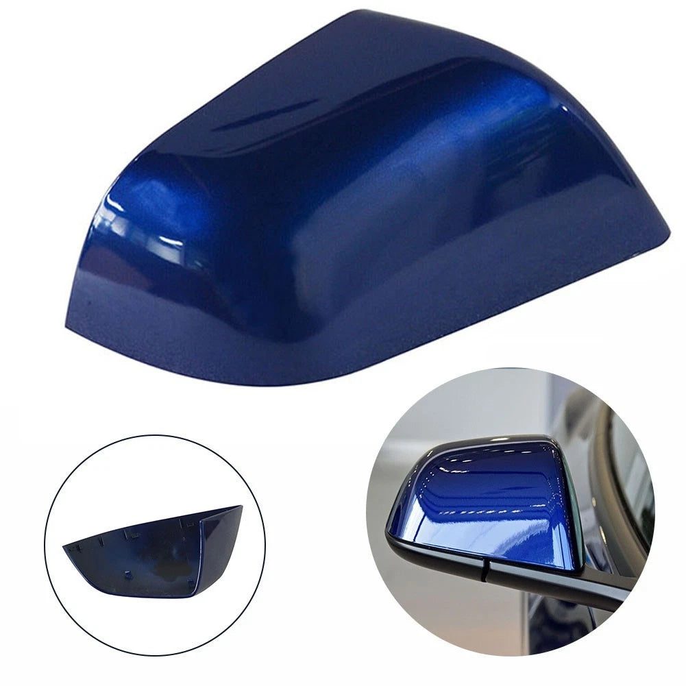 Blue Rear View Mirror Cover for Tesla Model 3 (2017–2021)