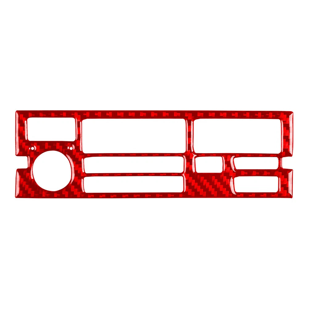 Carbon Fiber Red Radio CD Panel Trim for BMW 3 Series E36 (1994–1996)