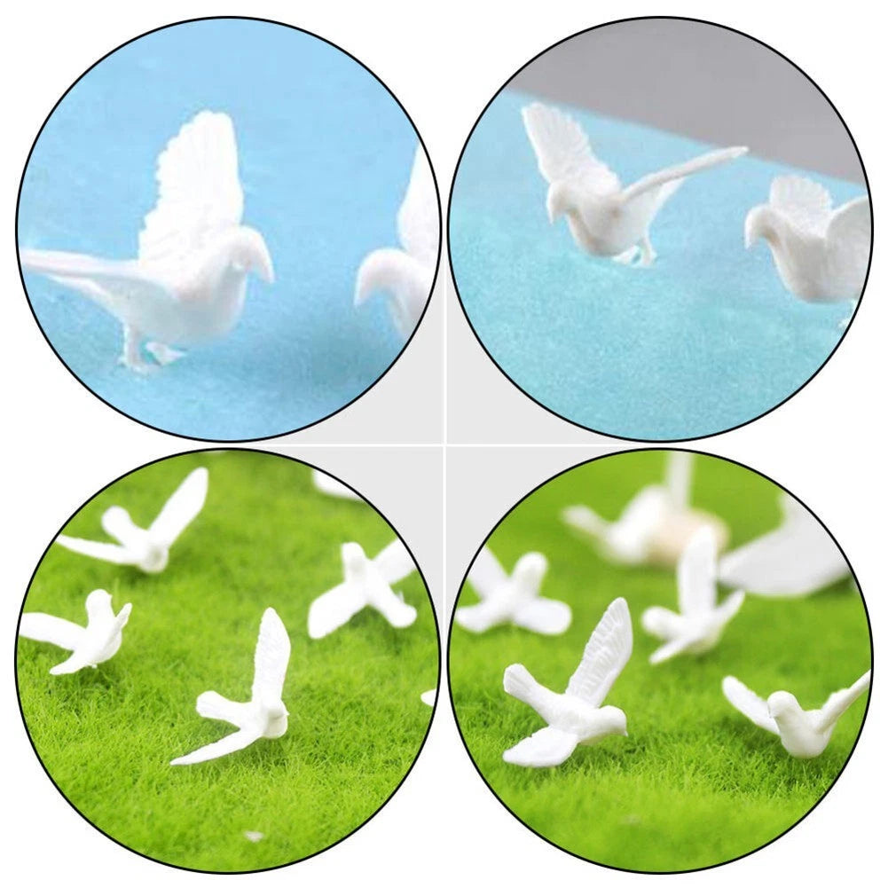 Dollhouse Decoration - Little White Pigeon