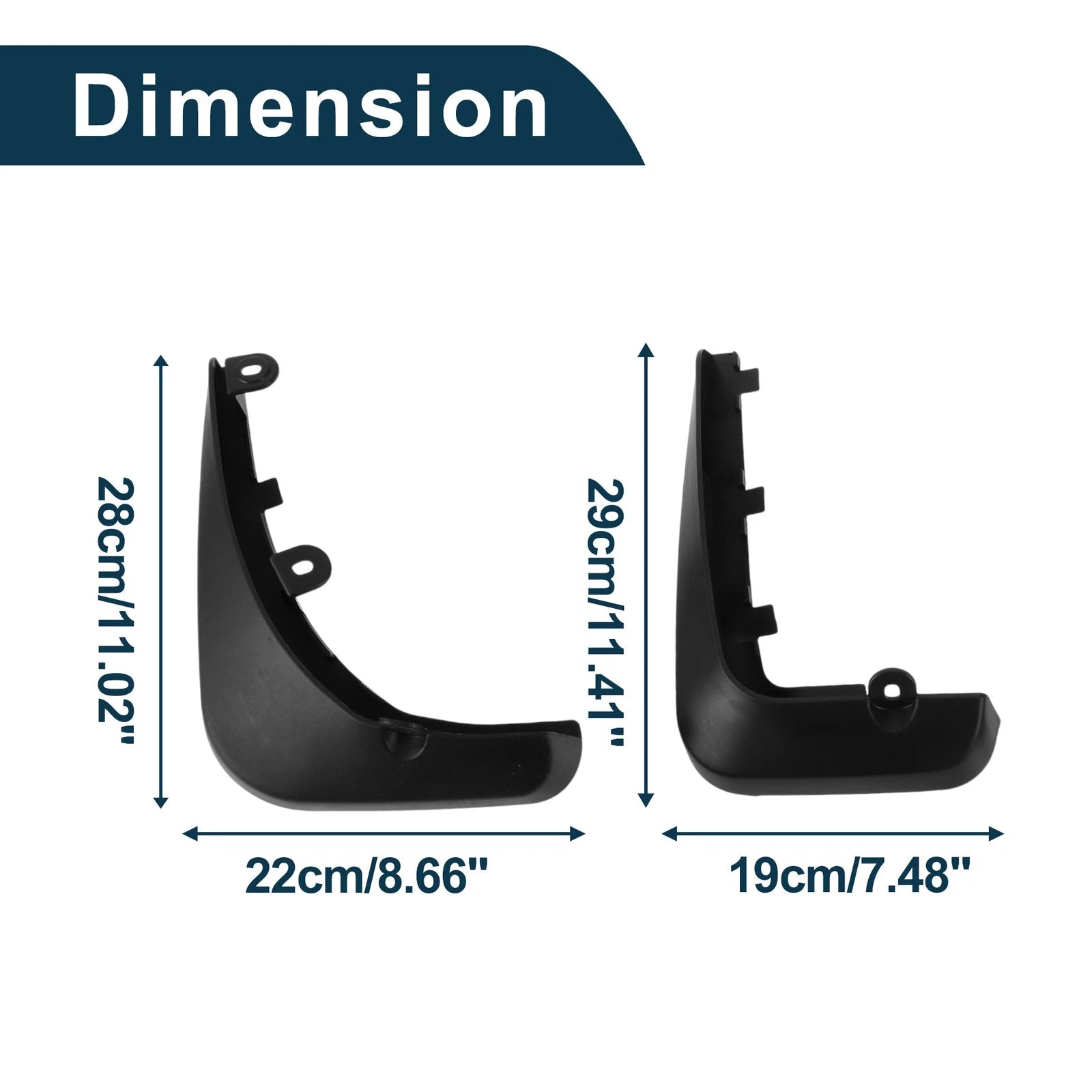 Mud Flaps Splash Guards 1 Set Replacement for Volkswagen Beetle (2005–2011)