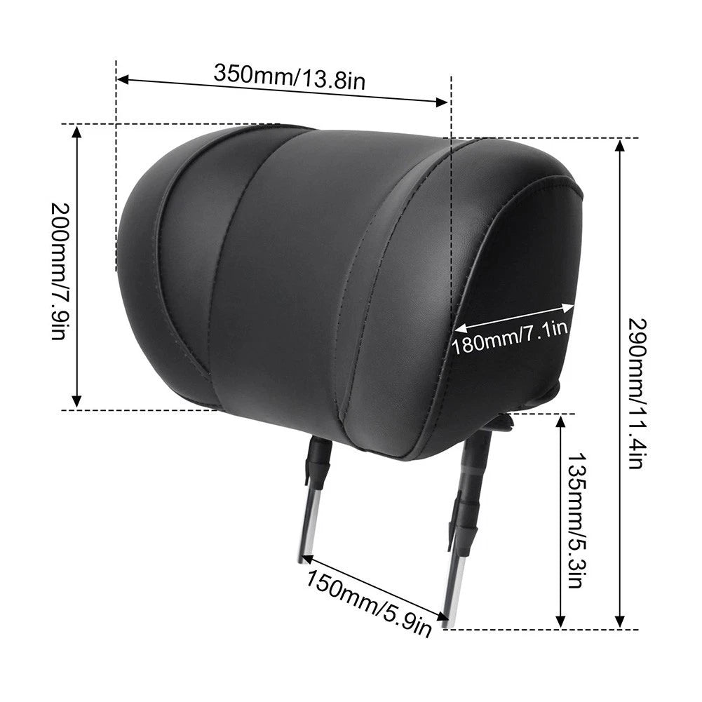 Sturdy Metal Alloy Car Seat Headrest 150mm Pole Spacing for Van and For RV