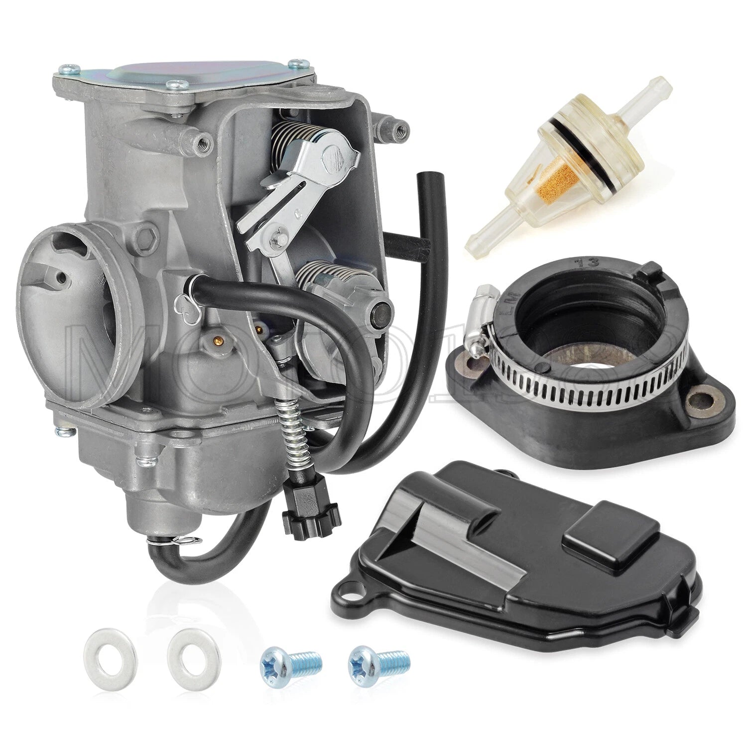 Carburetor Assembly with Intake Boot for Honda FourTrax 350 TRX350 (1986–1987)