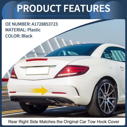 Rear Tow Hook Cover Replacement for Mercedes-Benz W172 R172 (2013–2018)