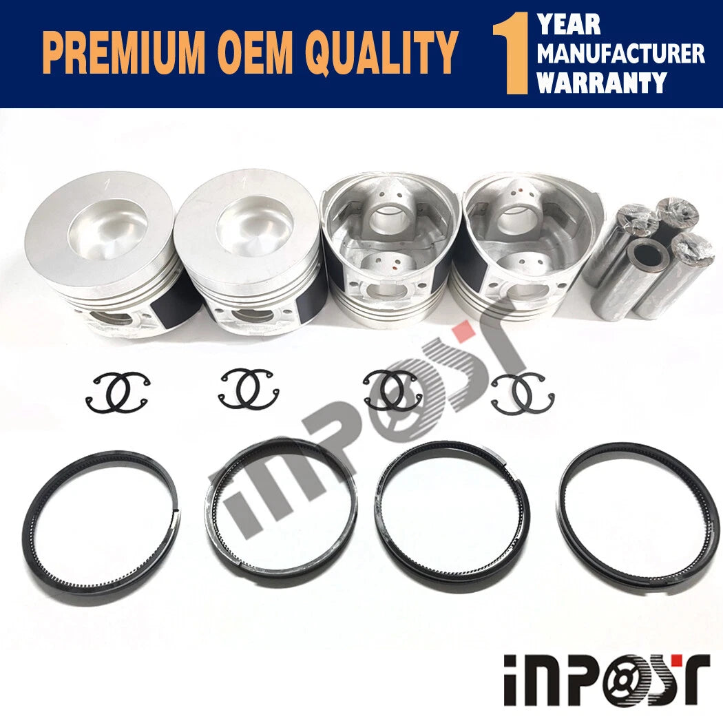 4X Piston with Ring Set for Mitsubishi K4N Engine