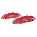 3D Metal Brake Caliper Covers for Universal Front/Rear (Large, Red)