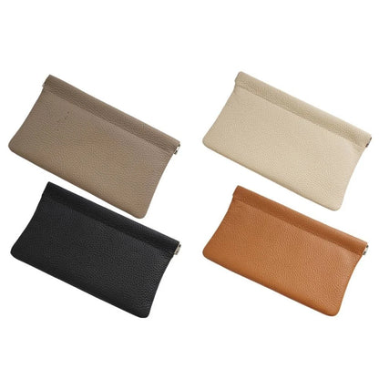 Trendy Long Wallet for Passport and Essentials Automatic Closure Design