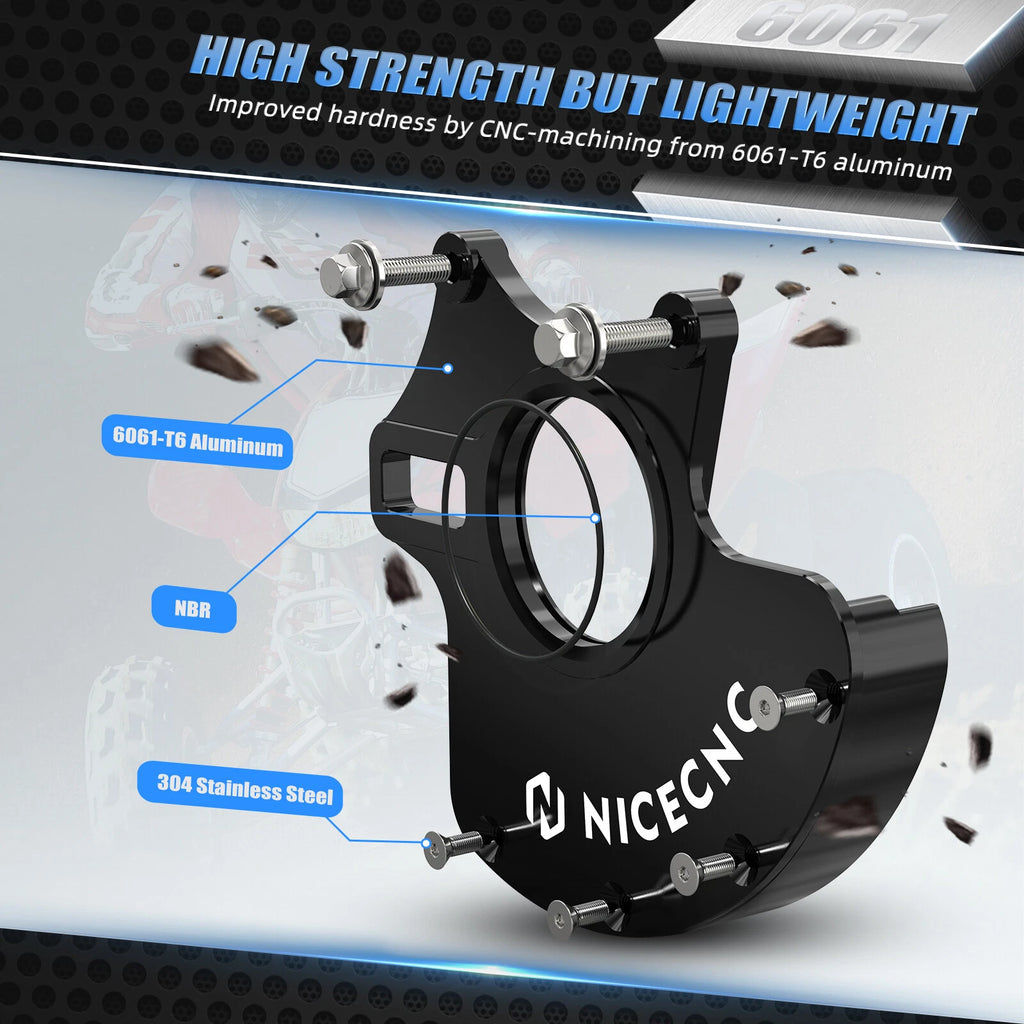 Rear Caliper Bracket Rotor Guard for Honda TRX450ER (2006–2014)