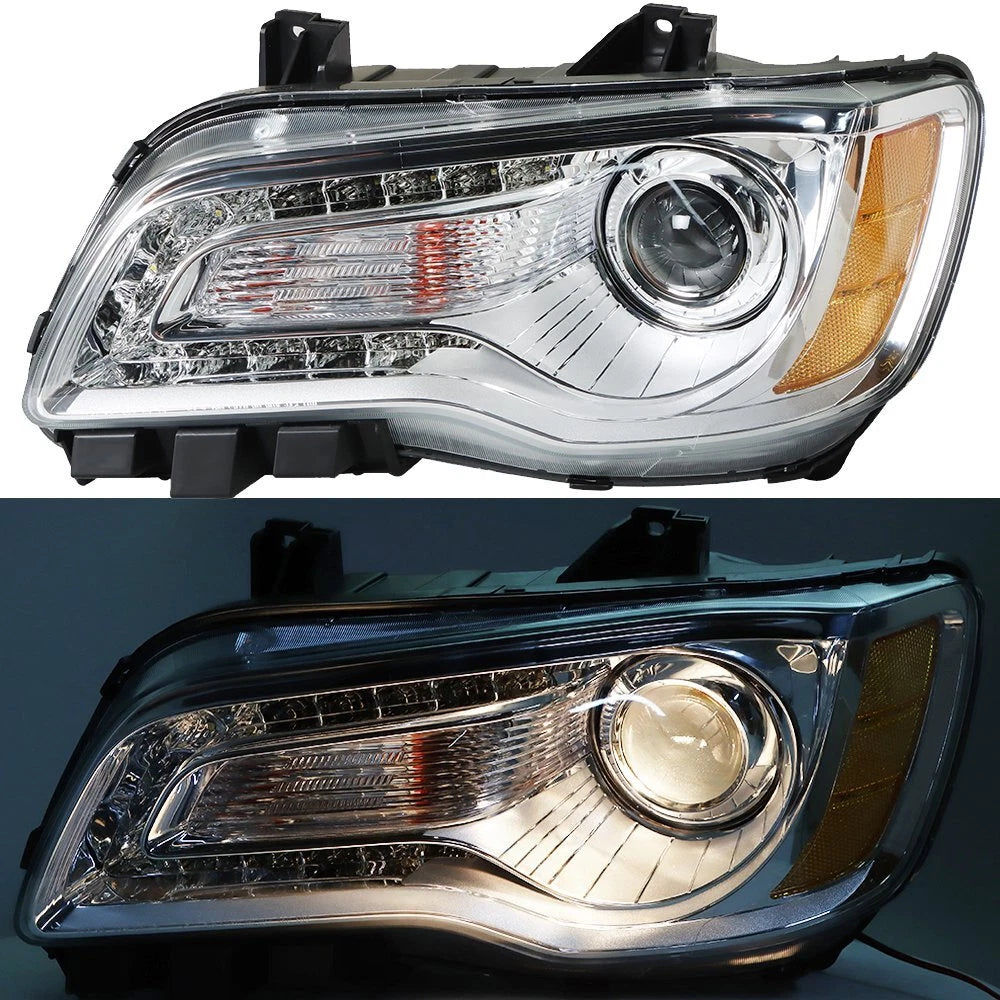 Headlight Assembly for Chrysler 300 (2011–2014) Left Driver Side Halogen