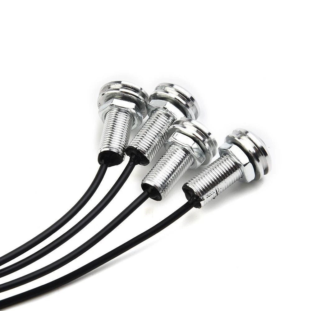 4X Blue LED Underwater Boat Lights for Spreader Transom (Waterproof)