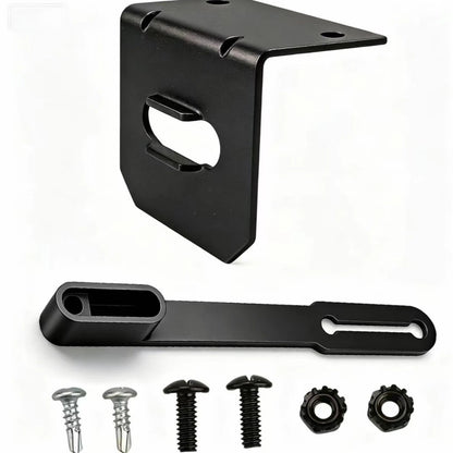 4 Way Trailer Wiring Mounting Bracket Kit for Universal Use (0.38in Thickness)
