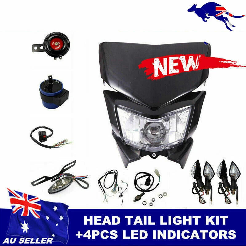Tail Light Kit for PIT Trail Motorcycle (Black)