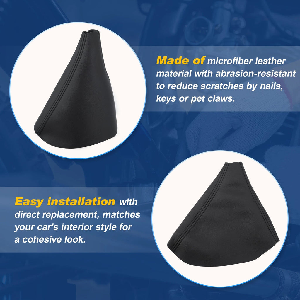 Shift Boot Cover for Hummer H3 (2005–2011) Black Microfiber Leather
