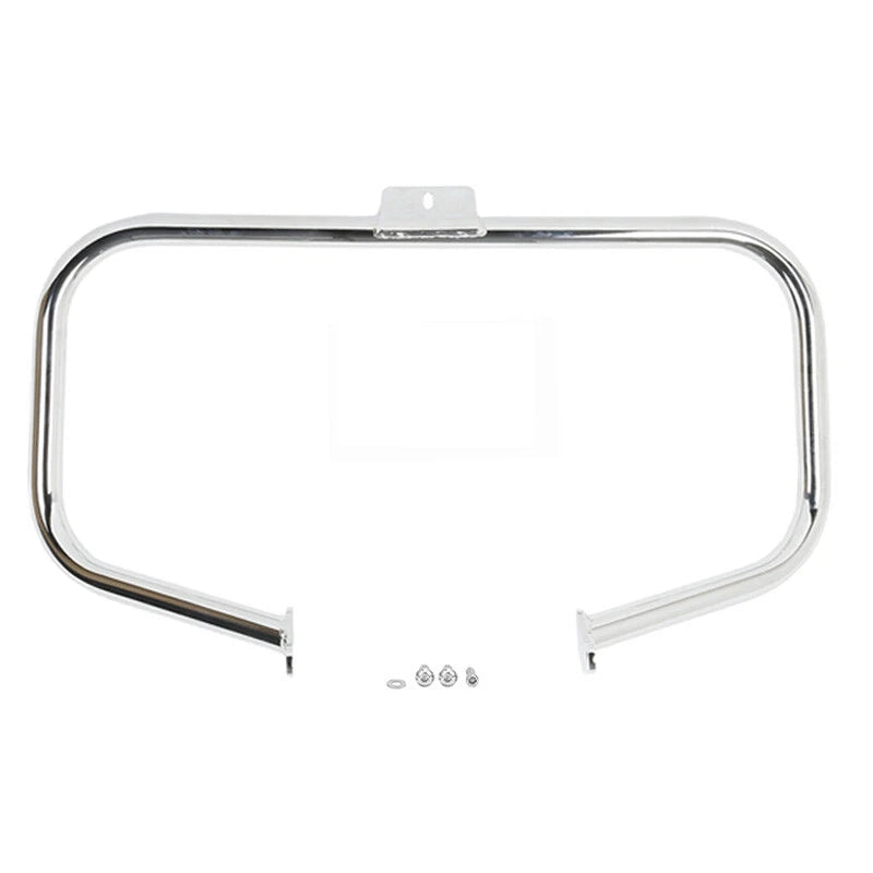 Chrome/Black Engine Guard Crash Bar for Harley Softail Fat Boy (2000–2017)