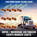 LED Trailer Marker Lights Plastic Oval Waterproof Set for Truck (10 Pack) (2000–2000)