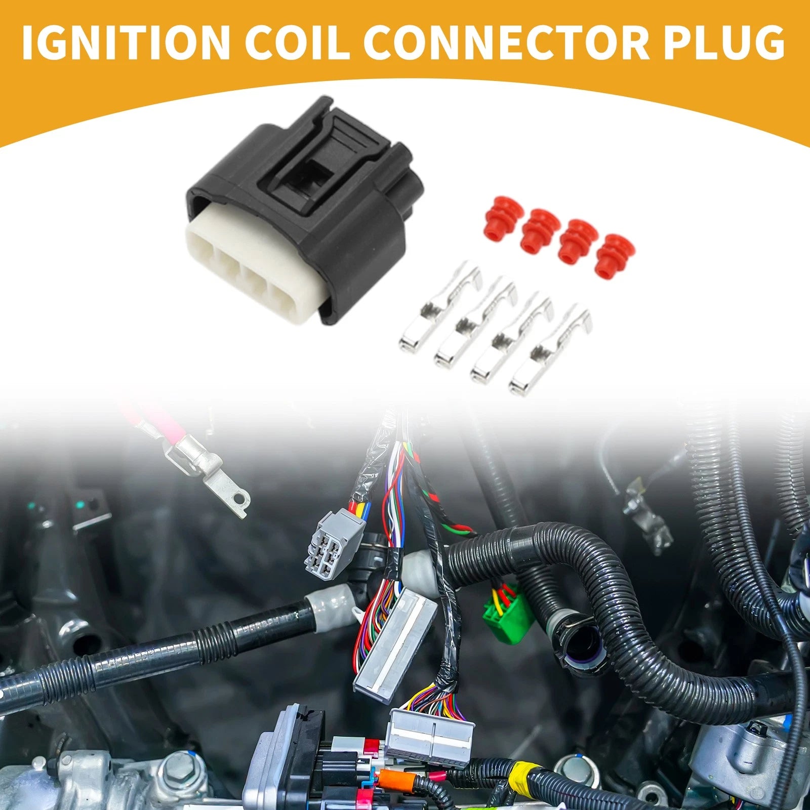 4 Pin Ignition Coil Connector Plug for Toyota (2003–2018)