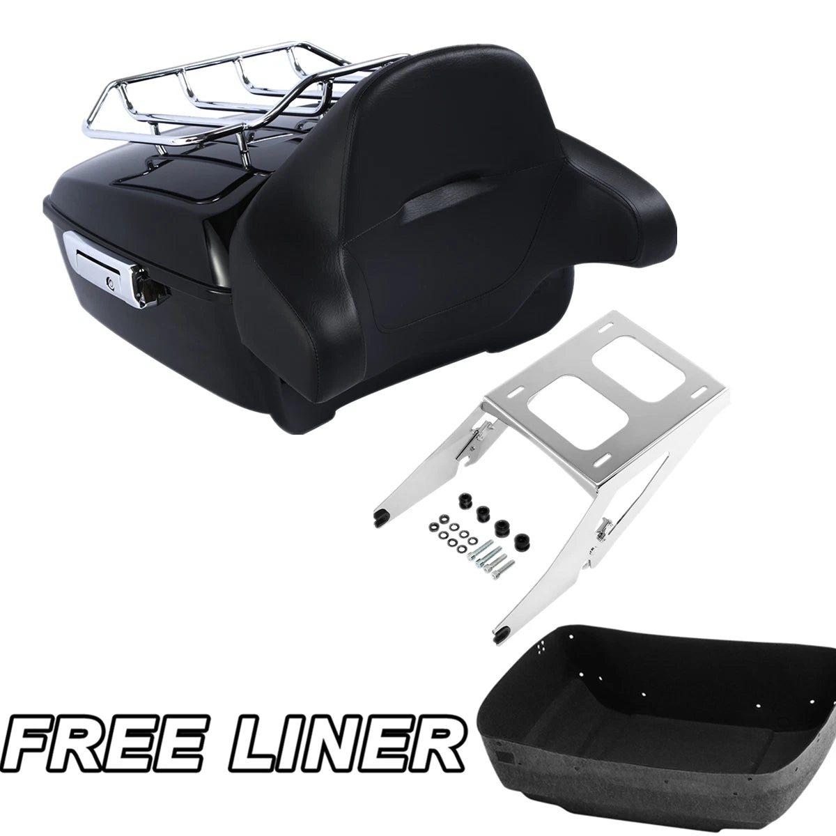 Trunk Backrest Pad Rack Mount for Harley Sport Glide FLSB (2018–2025)