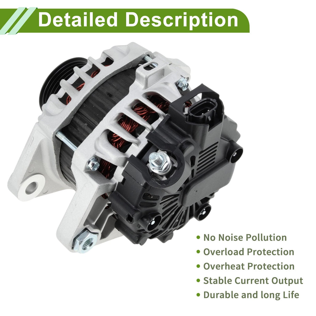 Alternator Replacement 90A 12V for Hyundai Accent 2012–2017 (1 Piece)