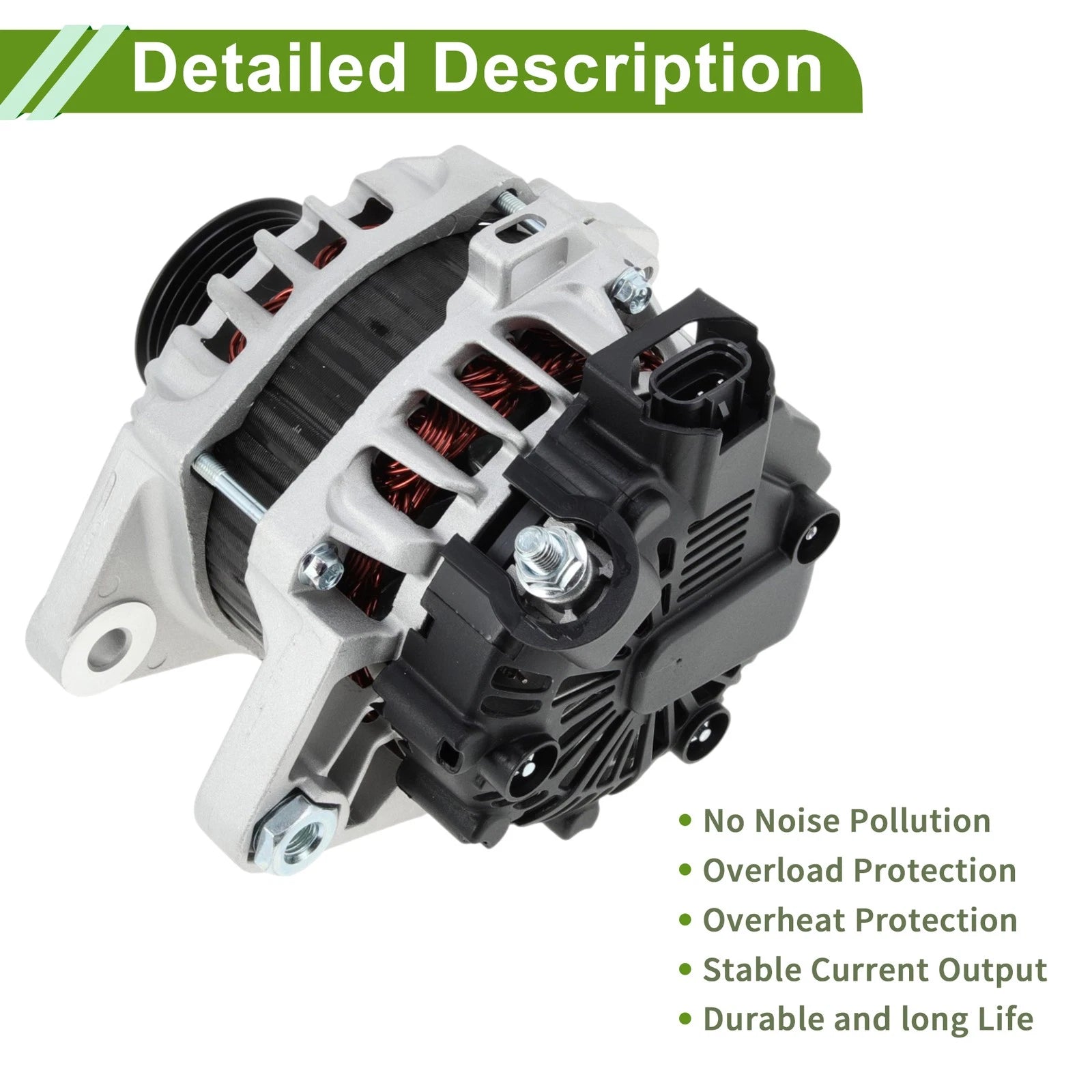 Alternator Replacement 90A 12V for Hyundai Accent 2012–2017 (1 Piece)