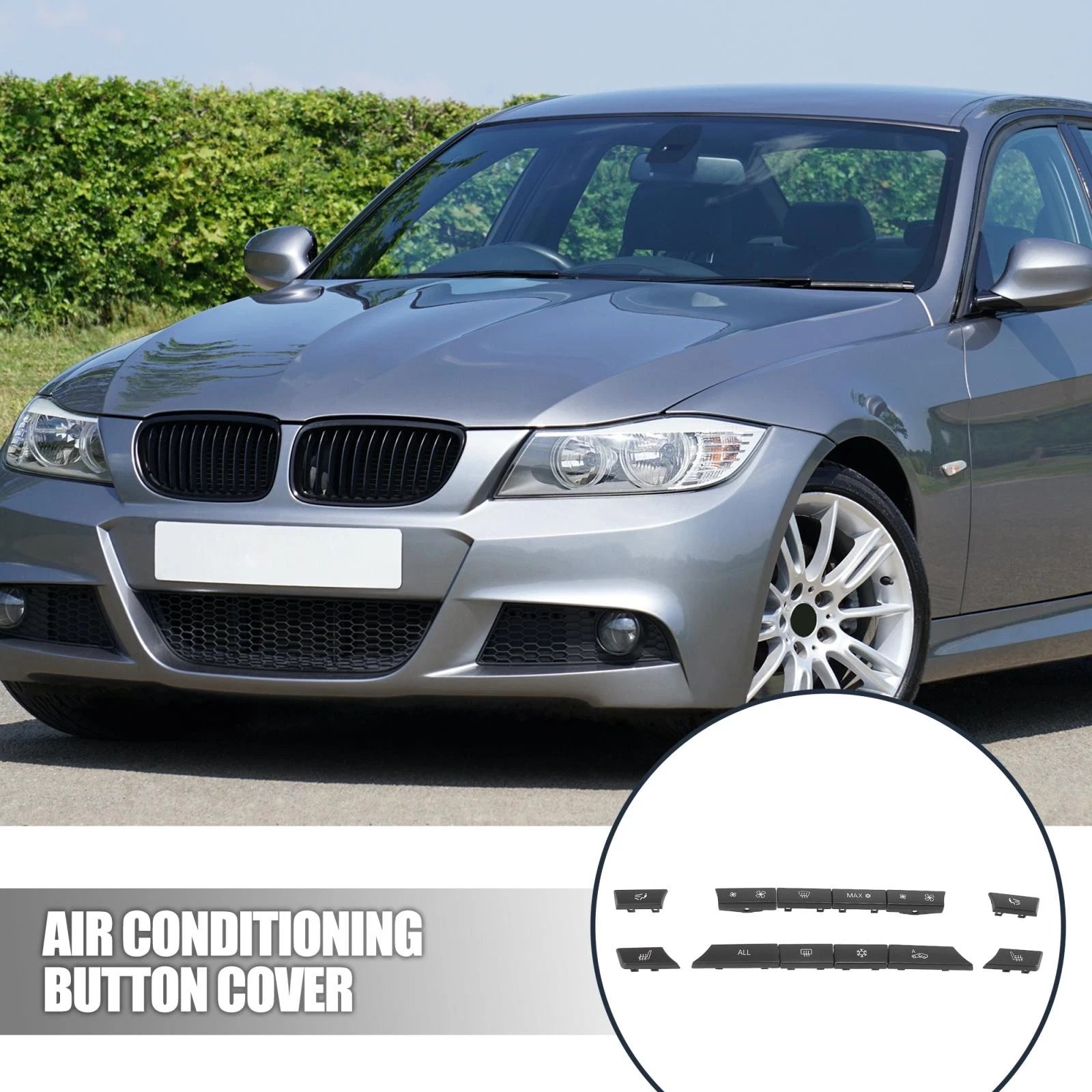 12pcs Air Conditioning Control Switch Button Caps for BMW 5 6 7 (2011–2019)