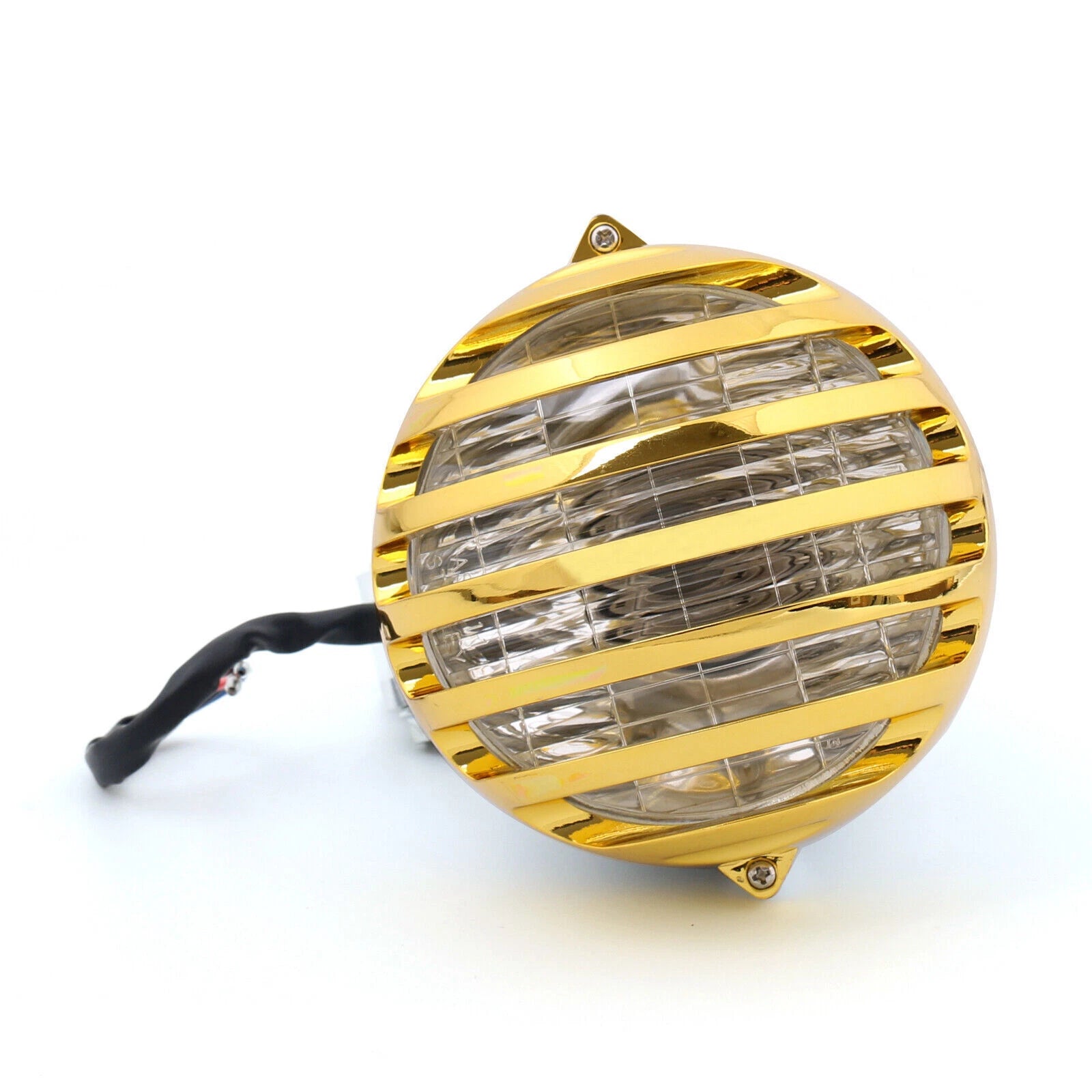 5.5" Motorcycle Bullet Headlight Lamp Chrome for Choppers Cruisers Bobbers